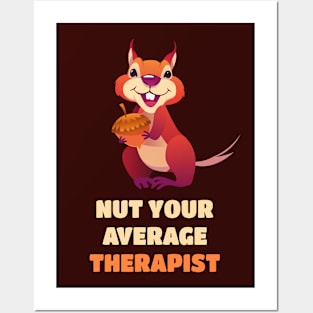 Funny Squirrel Therapist Posters and Art